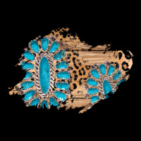 Gemstone Wood Leopard Patch Urban Hoodie | Teevron