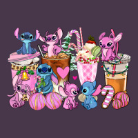 Stitch And Lilo Pink Christmas Coffee Cups Heavyweight Hoodie | Teevron