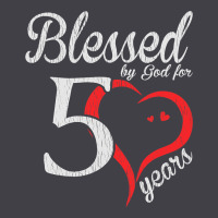 Vintage 50th Birthday Blessed By God For 50 Years Birthday Heavyweight Hoodie | Teevron