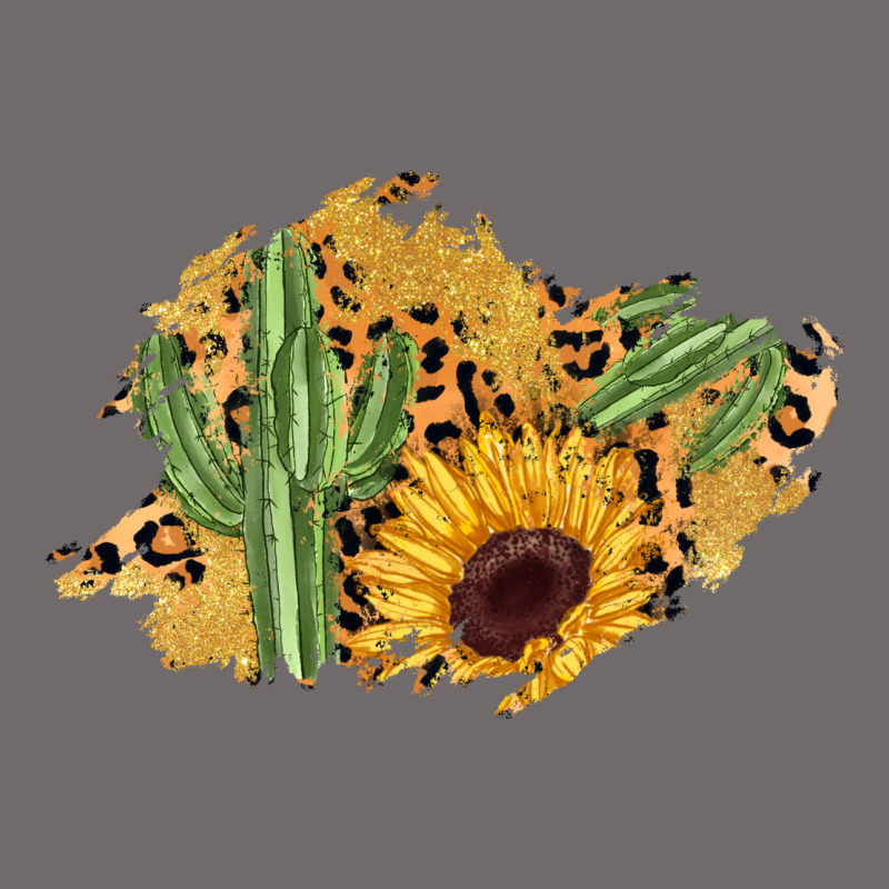 Cactus Leopard Sunflower Glitter  Patch Urban Hoodie by AdoDesignShop | Teevron