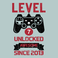 Kids Level 7 Unlocked Awesome Since 2013 Heavy Core Tee | Teevron