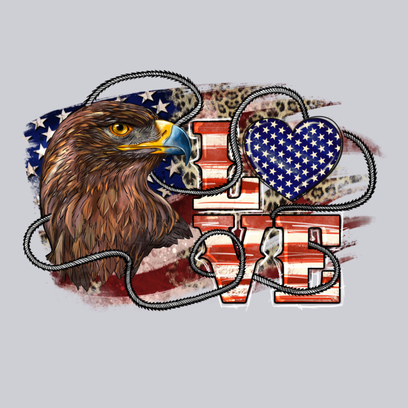 Love America Eagle 4th Of July Classic Tee by HowdyJamesFarm | Teevron