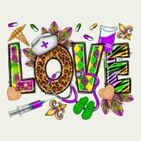Mardi Gras Love Nurse Urban Heavy Tee | Teevron