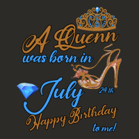A Queen Was Born In July 24th Happy Birthday Heavy Core Tee | Teevron