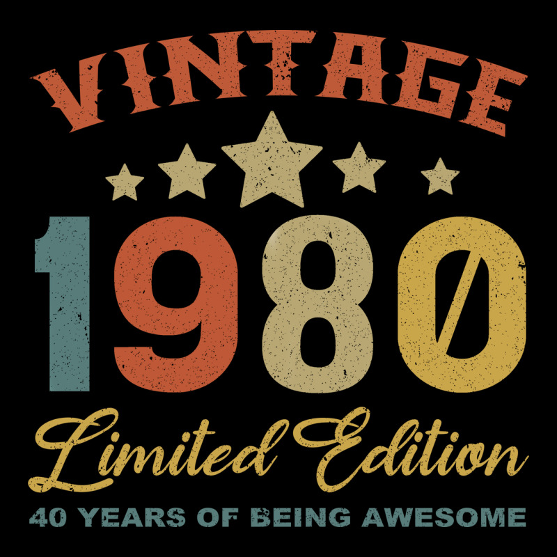 Vintage 1980 Clothes 40 Years Old Retro 40th Birthday Heavy Core Tee by Bettercallsaul | Teevron