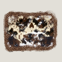 Cowhide Leopard Background Heavy Core Tee | Teevron
