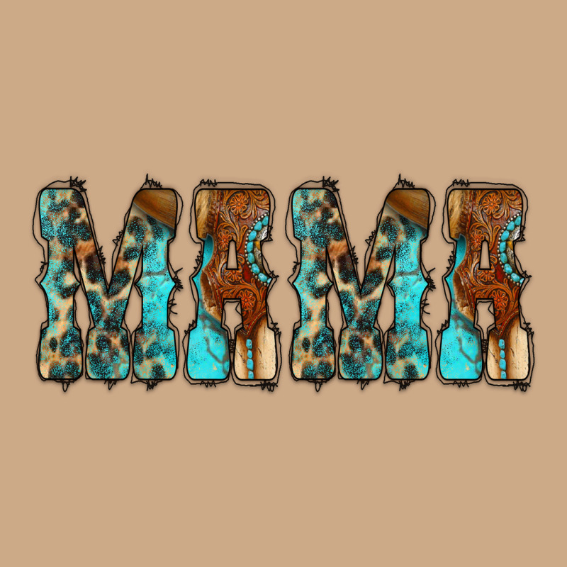 Mama Turquoise Tooled Vintage Hoodie by CowCowDesign | Teevron