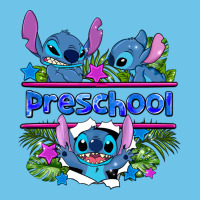 Preview Flower Stitch Blue Preschool Premium Sweatshirt | Teevron