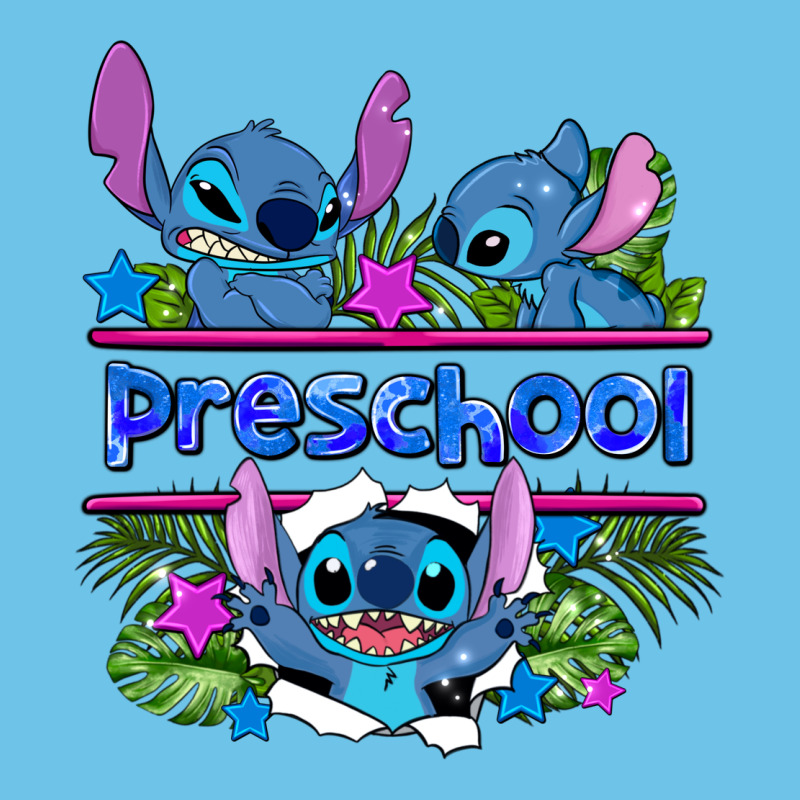Preview Flower Stitch Blue Preschool Premium Sweatshirt by AdoDesignShop | Teevron