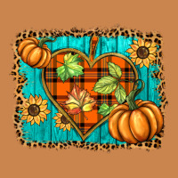 Fall Pumpkins And Sunflowers Heart Heavyweight Hoodie | Teevron