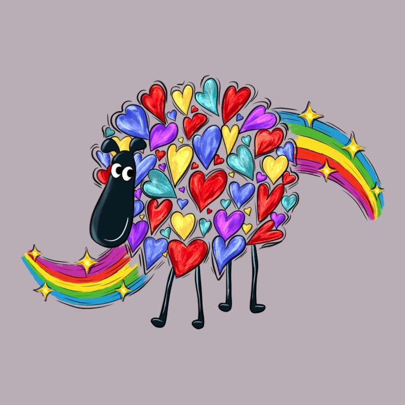 Rainbow Sheep Vintage Tee by CowGirlArtShop | Teevron