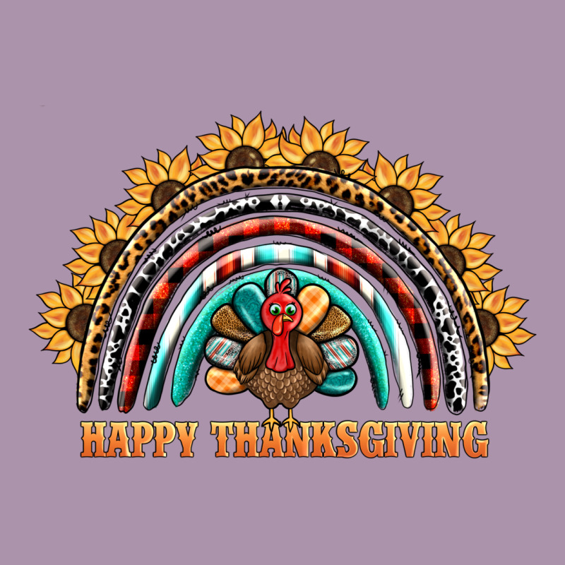 Happy Thanksgiving Rainbow Heavyweight Hoodie by BarkalooDesign | Teevron