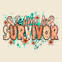 I Am A Survivor Peach Ribbon Premium Tee | Teevron