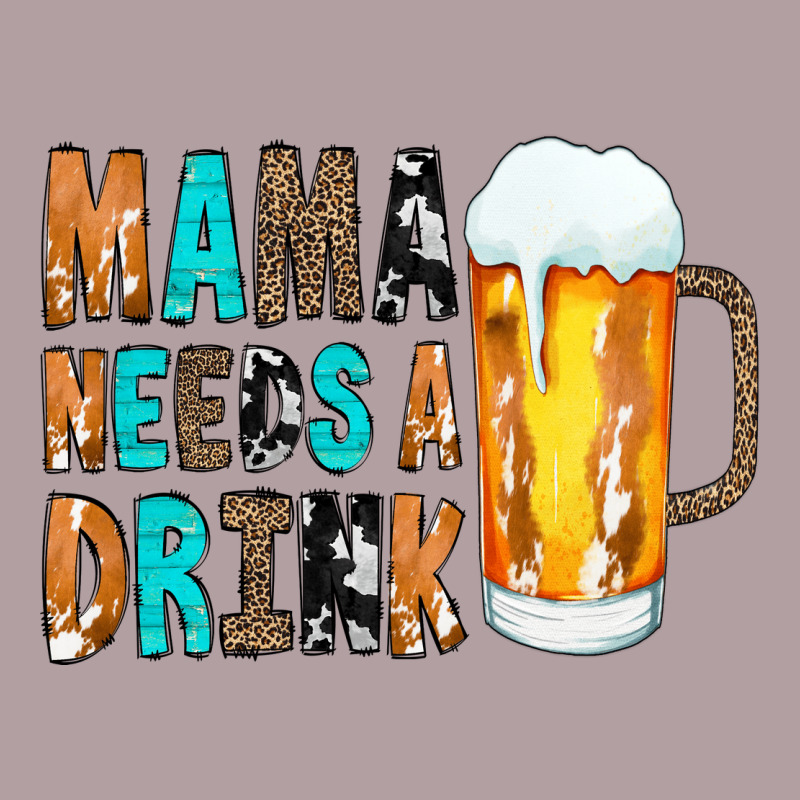 Mama Needs A Drink Vintage Hoodie by CowCowDesign | Teevron