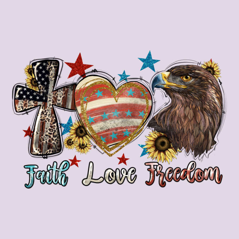Faith Love Freedom 4th Of July Classic Tee by HowdyJamesFarm | Teevron
