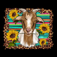Goat Daisy Sunflowers Leopard Serape Glitter Zipper Hoodie | Teevron