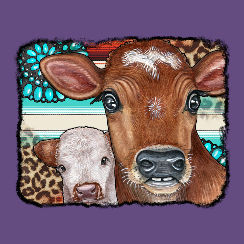 Cows Serape Leopard Gemstone Vintage Hoodie by CowCowDesign | Teevron