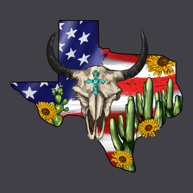 Bull Skull Texas Map American Playng Heavyweight Hoodie by BarkalooDesign | Teevron