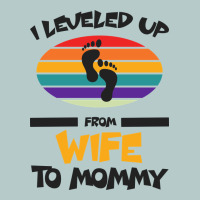 I Leveled Up From Wife To Mommy Heavy Core Tee | Teevron