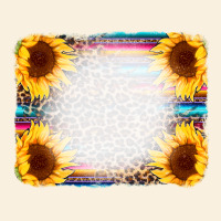 Serape Bleached Sunflowers Leopard Background Vintage Hoodie | Teevron