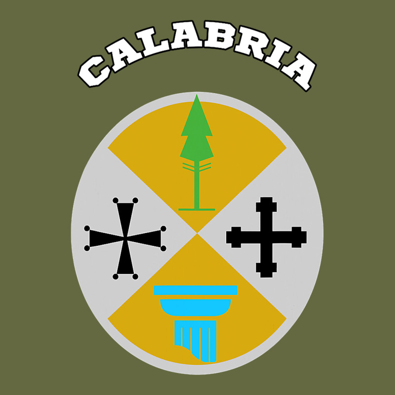 Calabria Coat Of Arms  Flag Souvenir Italy Long Sleeve Tee by longCreatives | Teevron