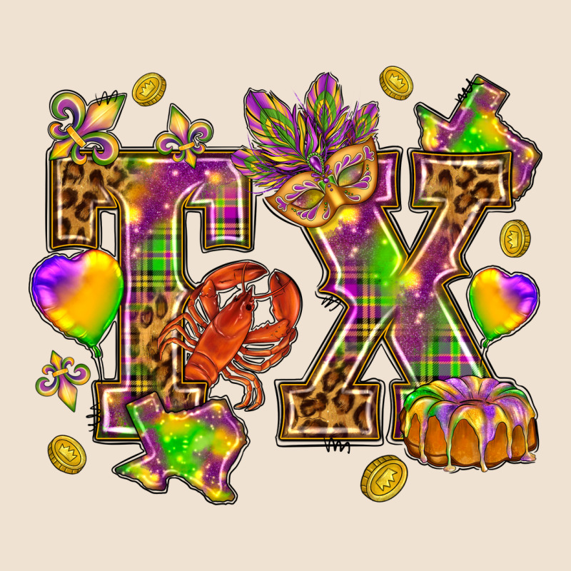 Texas Mardi Gras Urban Heavy Tee by HowdyJamesFarm | Teevron