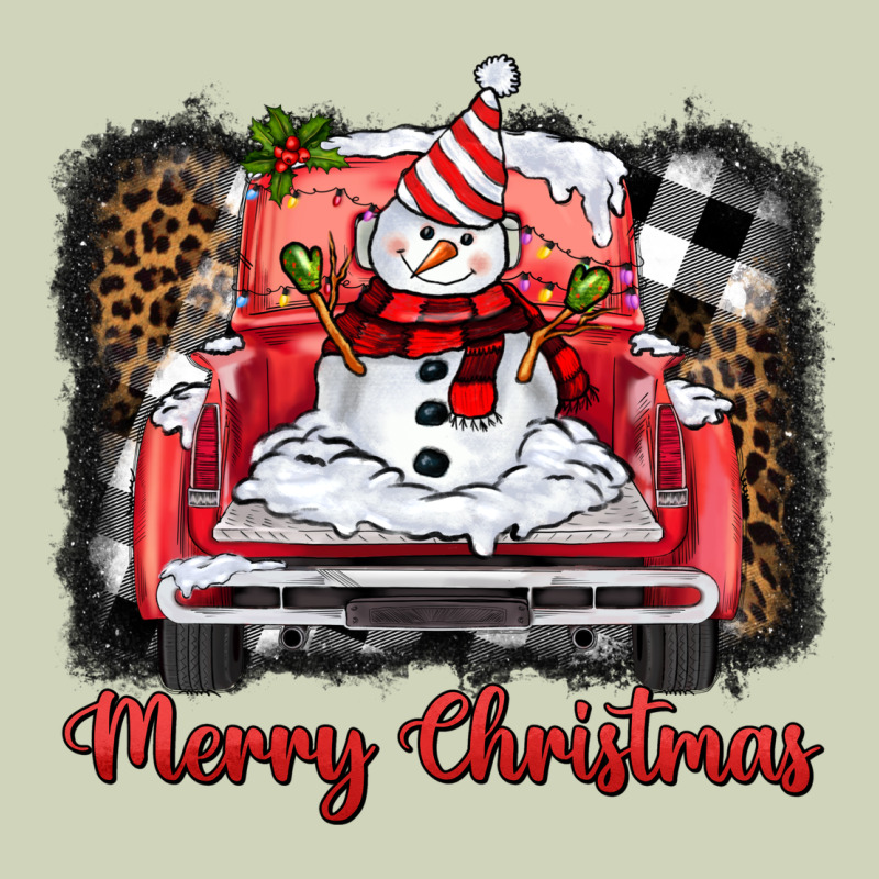 Merry Christmas Truck Snowman Heavyweight Hoodie by BarkalooDesign | Teevron