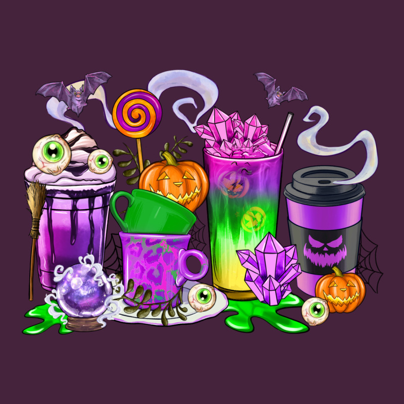 Halloween Coffee Cups Premium Tee by texasbilliewilder | Teevron