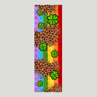 St. Patrick's Day Western Shamrock Leopard Rainbow Zipper Hoodie | Teevron