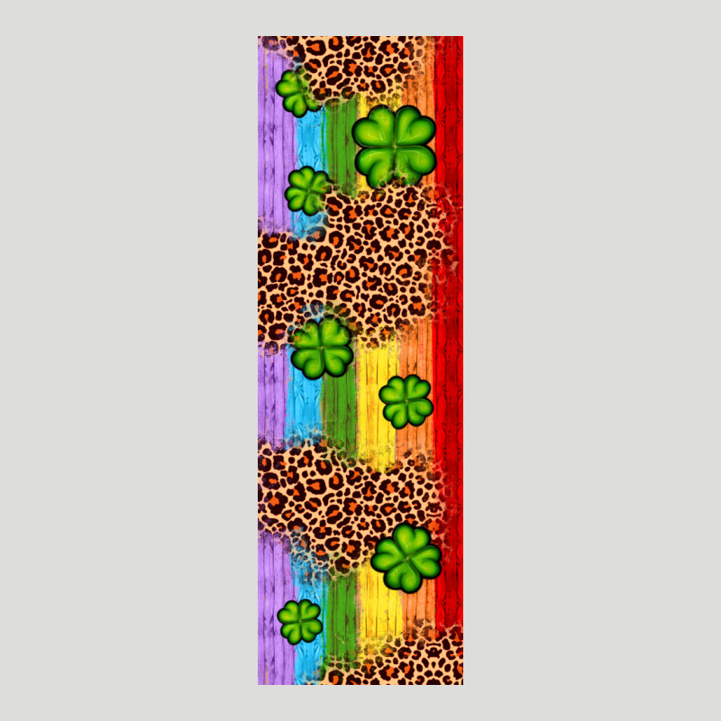 St. Patrick's Day Western Shamrock Leopard Rainbow Zipper Hoodie by Artiststas | Teevron
