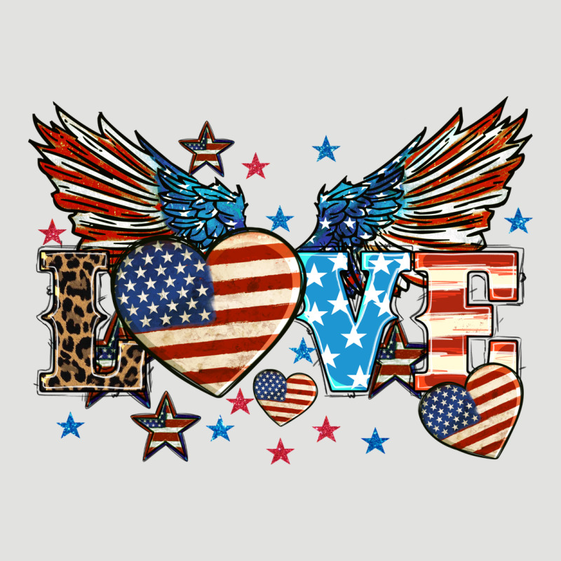 Love America Wings 4th Of July Classic Tee by HowdyJamesFarm | Teevron