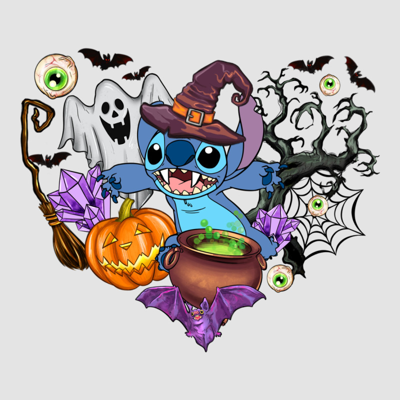 Stitch Heart Halloween Premium Sweatshirt by AdoDesignShop | Teevron