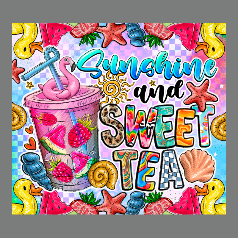 Summer Vibes With Sweet Tea Premium Hoodie by CowhideDigitalArt | Teevron