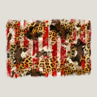 America, Cowhide, Leopard Backgraund Heavy Core Tee | Teevron