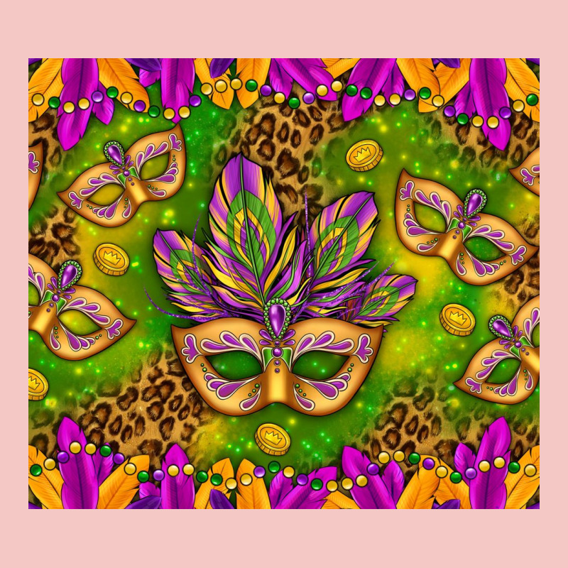 Mardi Gras Masks And Coins Tumbler Urban Heavy Tee by HowdyJamesFarm | Teevron