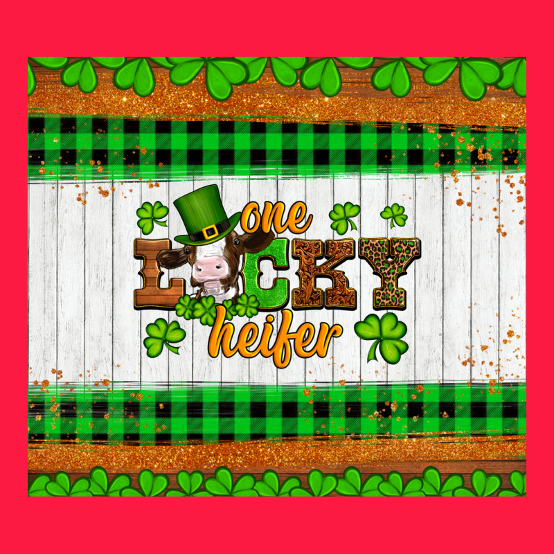 St Patricks One Lucky Heifer Zipper Hoodie by Artiststas | Teevron