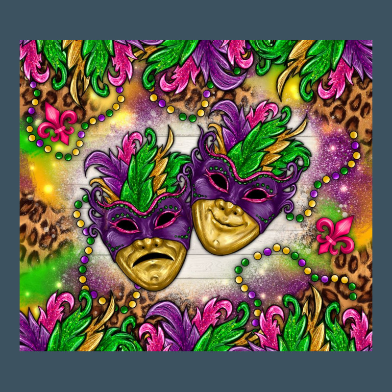Mardi Gras Masks Tumbler Urban Heavy Tee by HowdyJamesFarm | Teevron