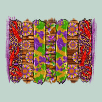 Mardi Gras Crawfish Brushstrokes Zipper Hoodie | Teevron
