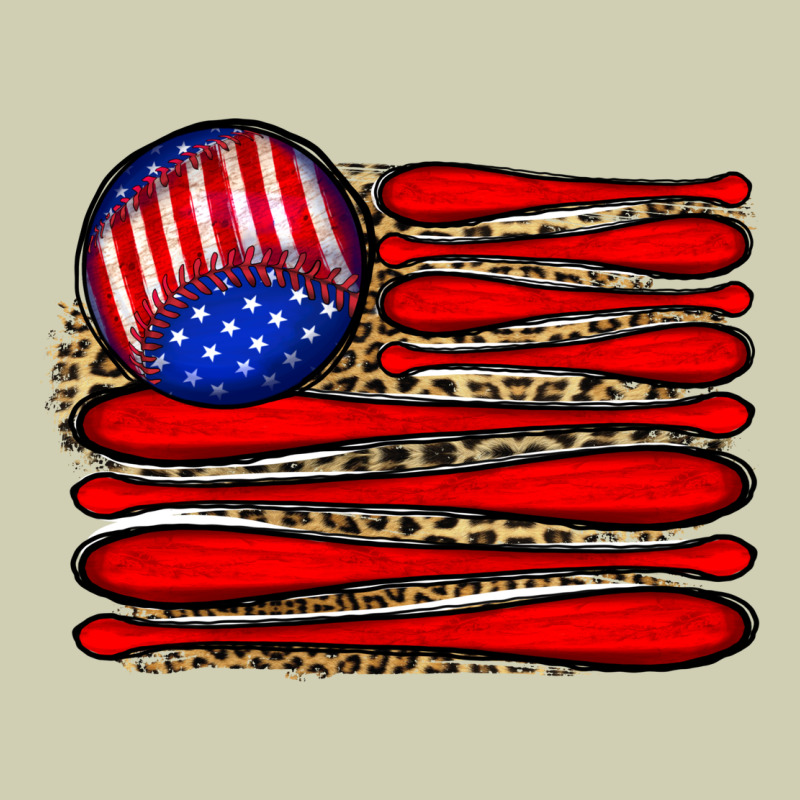 Leopard Baseball Flag5 Heavy Core Tee by JahusDesignShop | Teevron