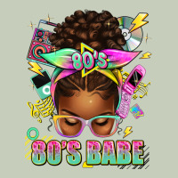 80's Babe Afro Messy Bun Ladies Tee | Teevron