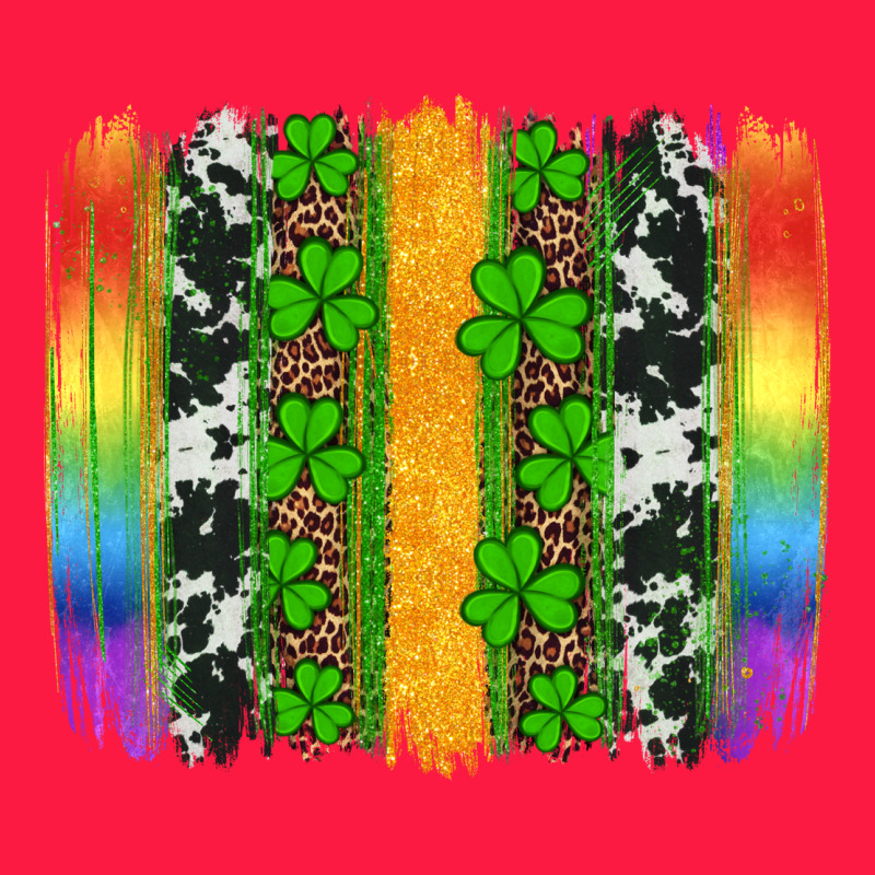 St Patricks Day Rainbow Brushstroke Zipper Hoodie by Artiststas | Teevron