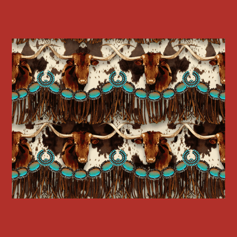 Longhorn Cow Pattern Premium Hoodie by CowhideDigitalArt | Teevron