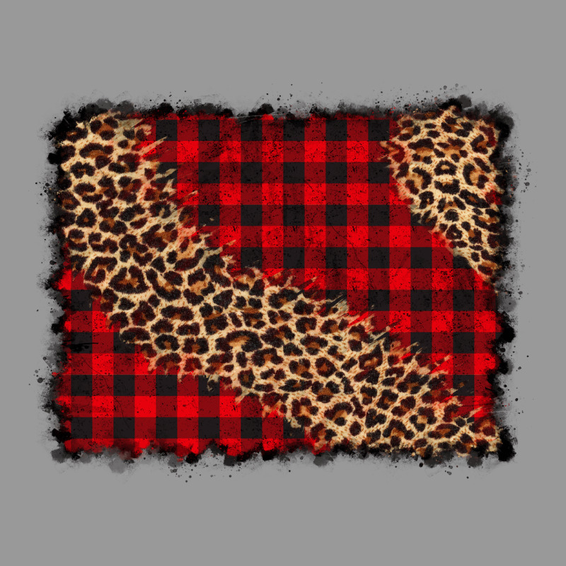 Leopard Buffalo Plaid Background Vintage Hoodie by CowCowDesign | Teevron