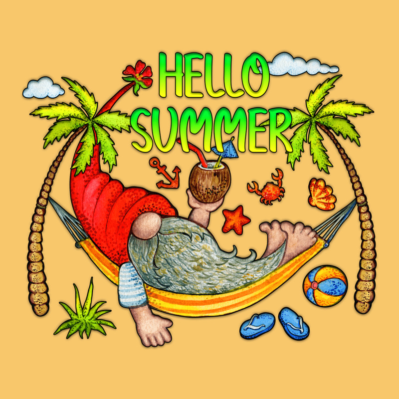 Hello Summer Vintage Hoodie by CowCowDesign | Teevron