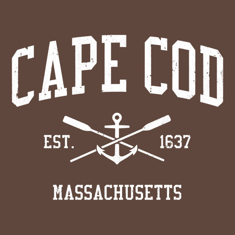 Cape Cod Ma Vintage Crossed Oars & Boat Anchor Sports Sweat Classic Tee by longCreatives | Teevron