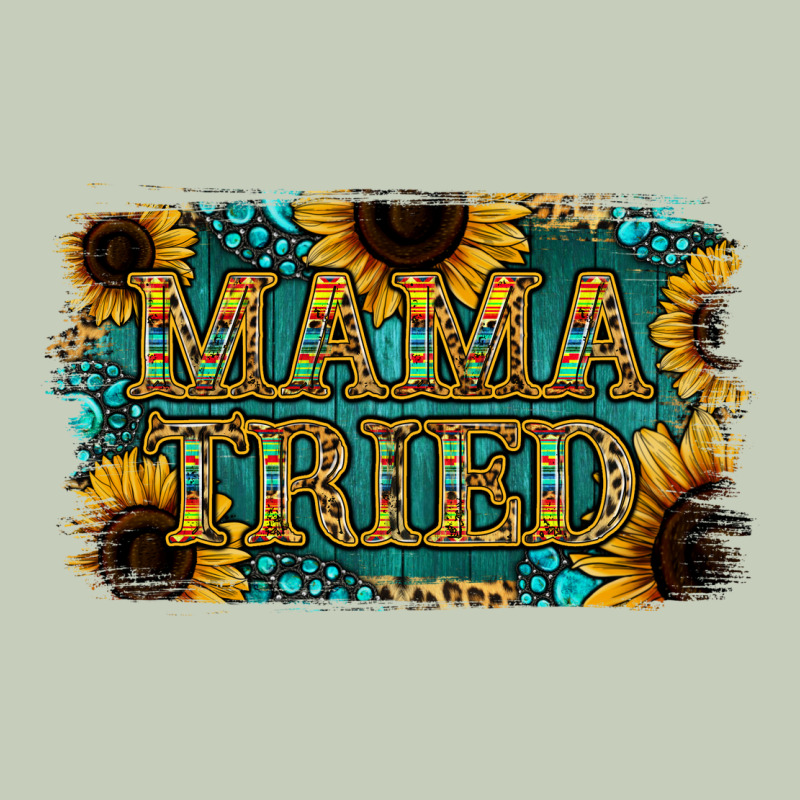 Sunflower Serappe Turquoise Gemstone Mama Tried Long Sleeve Tee by Jasminsmagicworld | Teevron