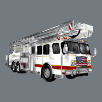White Fire Truck Heavyweight Sweatshirt | Teevron
