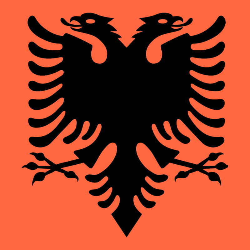 Albanian Flag Eagle Double Red Albania Shqipe Kosovo Premium Hoodie by longCreatives | Teevron