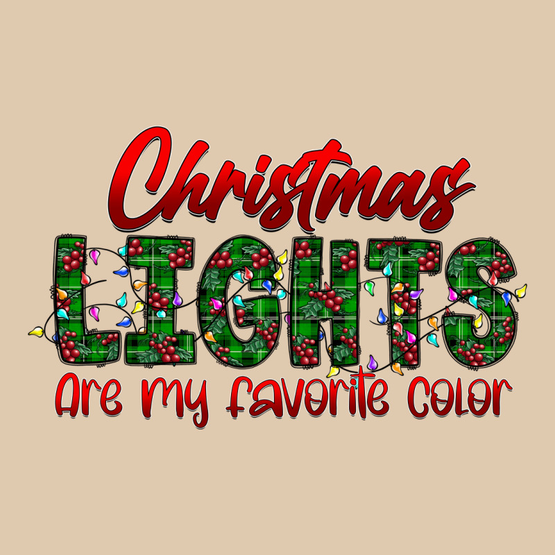 Festive Christmas Lights Text Art Heavyweight Sweatshirt by CowhideDigitalArt | Teevron