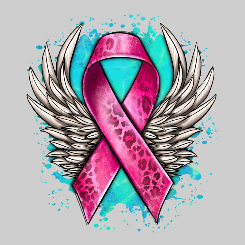 Cancer Ribbon With Angel Wings Premium Tee by NancyCooperArtShop | Teevron